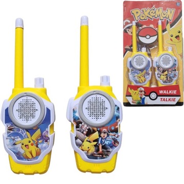 WALKIE TALKIE POKEMON PIKACHU 2x KRÓTKOFALÓWKA - Perfekcyjny Gift