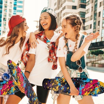 СКЕЙТБОРД FISK BOARD СВЕТЯЩИЕСЯ КОЛЕСА LED RGB 56 СМ Подарок Ребенку