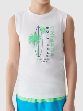 ФУТБОЛКА БЕЗ РУКАВОВ 4F 4FJWSS24TSLEM040-10S-164