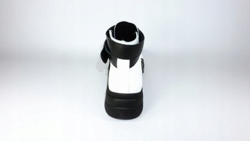 Botki Nessi JK 626 biały 3 + czarny Rozmiar 38