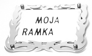 Ramka pod tablicę rejestracyjną na motocykl INOX!