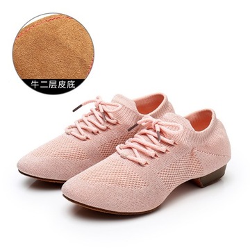 Baleriny Damskie buty do tańca na niskim obcasie B237-19