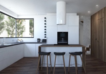 TOFLESZ BALTIC 40 островная вытяжка белый светодиодный пульт дистанционного управления