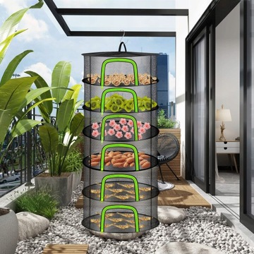 СЕТКА ДЛЯ СУШКИ ТРАВ РЫБЫ 60СМ 6 ПОЛОК