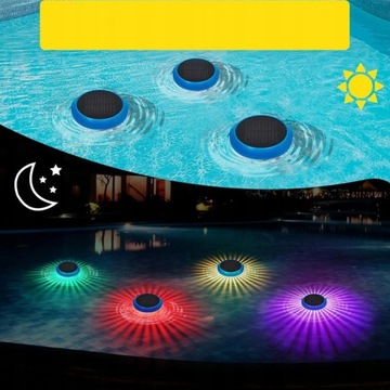 2X СОЛНЕЧНЫЕ ПЛАВАЮЩИЕ СВЕТИЛЬНИКИ ДЛЯ БАССЕЙНА ВОДОНЕПРОНИЦАЕМЫЙ СВЕТОДИОДНЫЙ СВЕТ ДЛЯ ПРУДА