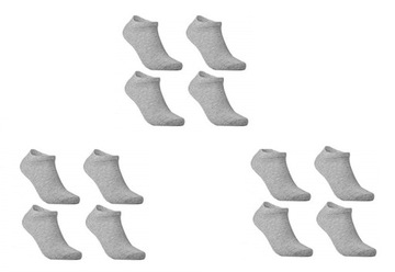 12 X STOPKI skarpety MĘSKIE BAWEŁNA 40-43 szare