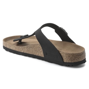 Klapki damskie Birkenstock Gizeh BIRKO FLOR MODNE JAPONKI PROFILOWANE VEGAN