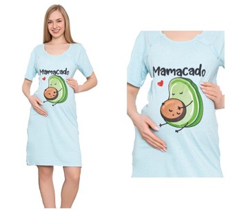 Koszula Koszulka nocna ciążowa karmienia XL napy
