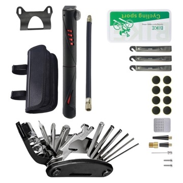 Инструменты для ремонта велосипедных шин, насос для