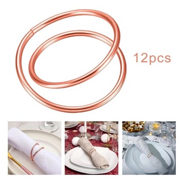 12 колец для салфеток, галстуки для салфеток, декоративное питание, элегантный пикник, ежедневное использование