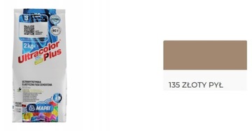 Fuga elastyczna Mapei Ultracolor Plus 135 złoty pył 2 kg