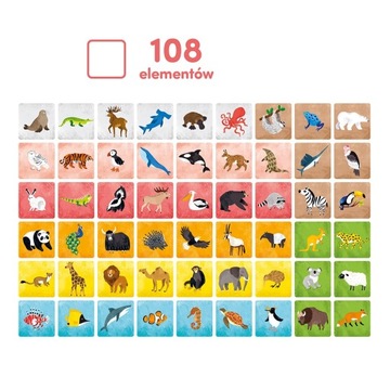 Zwierzęta świata Memory CzuCzu