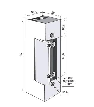 ЭЛЕКТРИЧЕСКИЙ ЗАМОК 1420 С ЗАМКОМ 12 В AC/DC LUCZNIK