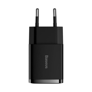 Настенное зарядное устройство BASEUS COMPACT QC 2xUSB 10,5 Вт ЧЕРНОЕ
