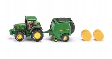 SIKU 1665 TRAKTOR JOHN DEERE Z PRASĄ