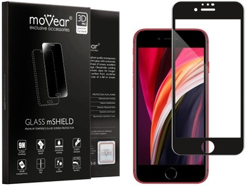 Szkło hartowane 3D do iPhone SE 2022/2020 8 7 na cały ekran premium MOVEAR