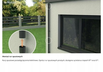 Rynna Renoplast R50 2mb GRAFITOWA