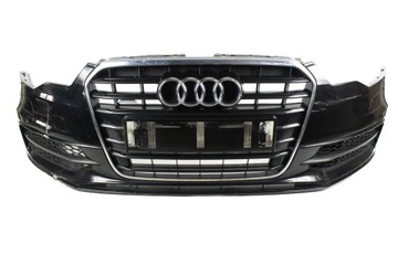 ZDERZAK PRZÓD PRZEDNI KOMPLETNY ATRAPA AUDI A6 C7 S-LINE 11-14 PDC SPRYSK