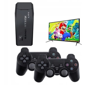 KONSOLA GRA TELEWIZYJNA HDMI RETRO 2 PADY 128GB PAMIĘCI, 20000+ GIER