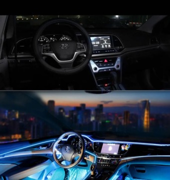 Светодиодная автомобильная световая лента RGB Bluetooth Kit 7m