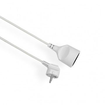 Przedłużacz pojedynczy z uziemieniem 3m biały 3x1 EPS-103 Elgotech