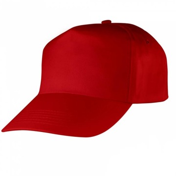 Drelichowa czapka z daszkiem CROB Czerwona