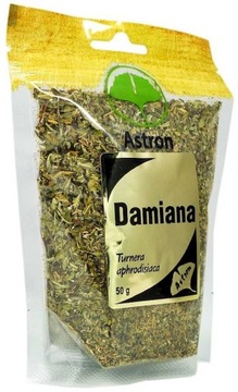 LIŚĆ DAMIANA 50g suszone liście skrawki astron ziele zioło naturalny susz