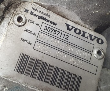 ТУРБОКОМПЕНСАТОР ТУРБИНА VOLVO V50 C30 2.5T 30757112