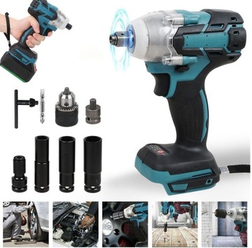KLUCZ UDAROWY 3w1 DO MAKITA 18V 520Nm ELEKTRYCZNY AKUMULATOROWA
