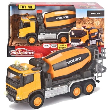 VOLVO POJAZD BETONIARKA BUDOWLANA CEMENT MIXER ŚWIATŁO DŹWIĘK 19 CM