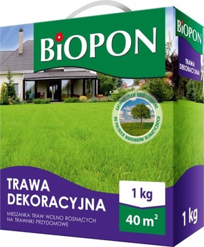 BIOPON nasiona Trawa Dekoracyjna 40m² 1 kg