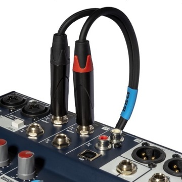 SSQ JSJM1 - kabel Jack stereo - 2x Jack Mono 1 metrowy
