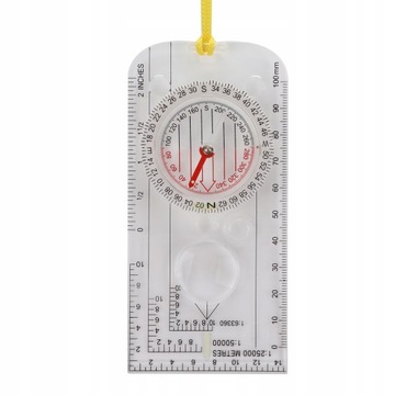 ТУРИСТИЧЕСКАЯ КАРТА КОМПАС НА ПРОЗРАЧНОЙ КАРТЕ С СТРУННЫМ УВЕЛИЧЕНИЕМ