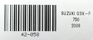 SUZUKI GSX-F 750 98-06 КРЫШКА ЯИЧНАЯ