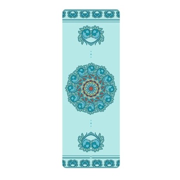 Printed Polar Fleece Yoga Mat Towel Anti Slip Grip Sweat Absorbent Yoga