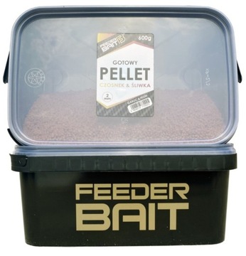 Czosnek Śliwka Gotowy Pellet 2mm Feeder Bait WIADRO