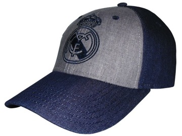 CZAPKA Z DASZKIEM REAL MADRYT MĘSKA BLUE DENIM