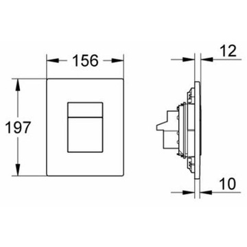 Кнопка смыва Grohe Skate C Alpine White.