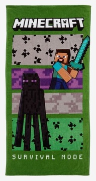 Minecraft ręcznik 70x140 cm , bawełna 100%