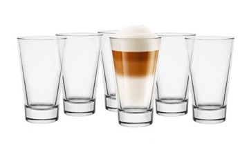 Zestaw Szklanek 300ml do latte 6szt