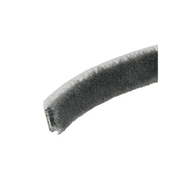 Szczotka odbojowa do szafy 14x6mm wpuszczana SZARA