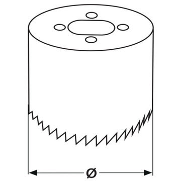 БИМЕТАЛЛИЧЕСКАЯ КОРОНКА 68 ММ + ДЕРЖАТЕЛЬ 32-200 ММ ДЛЯ БАНОК