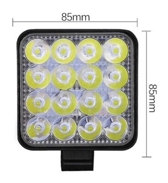 2x 16 светодиодных галогенных ламп рабочего прожектора 48 Вт