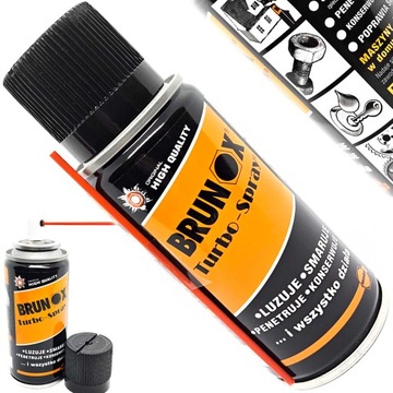 BRUNOX TURBO-SPRAY SMAR DO LINEK PRZERZUTEK KONSERWACJI ROWERU 100ml