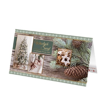 KARNET KARTKA LAURKA BOŻE NARODZENIE KOPERTA 1 szt