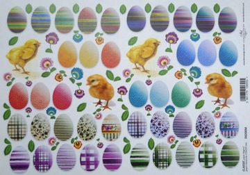 papier do decoupage ITD A-4 - D0200M Wielkanoc