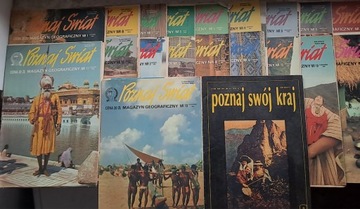 19 x POZNAJ ŚWIAT Czasopismo 1983-1986 + Poznaj swój kraj
