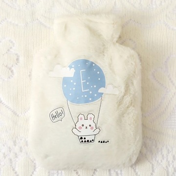 Cartoon Plush Bear Hot Water Bottle Water Filled Flannel Hand Warmer