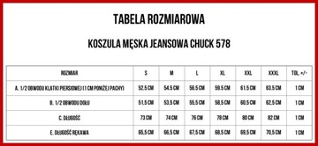 BIG STAR KOSZULA MĘSKA JEANSOWA CHUCK 578 XL