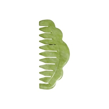 Stone Jade Gua Sha Comb Board Beauty Scalp Smooth